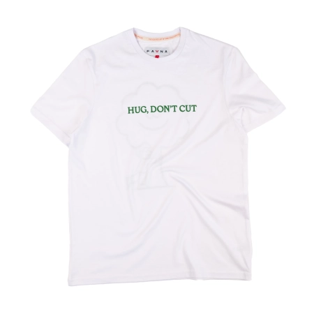 T-shirt męski Treehugger –  Julia Kamińska x Obiektor x FAVNA - biały